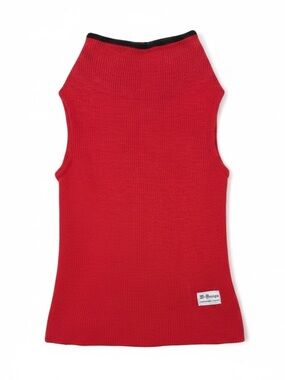 Icelandic Design 100% Wool Fleece Lined Sweater Vest Red S